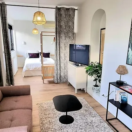 アパート Studio Chic & Garden - Climatisation - Wifi - Tv- Parking トゥールーズ